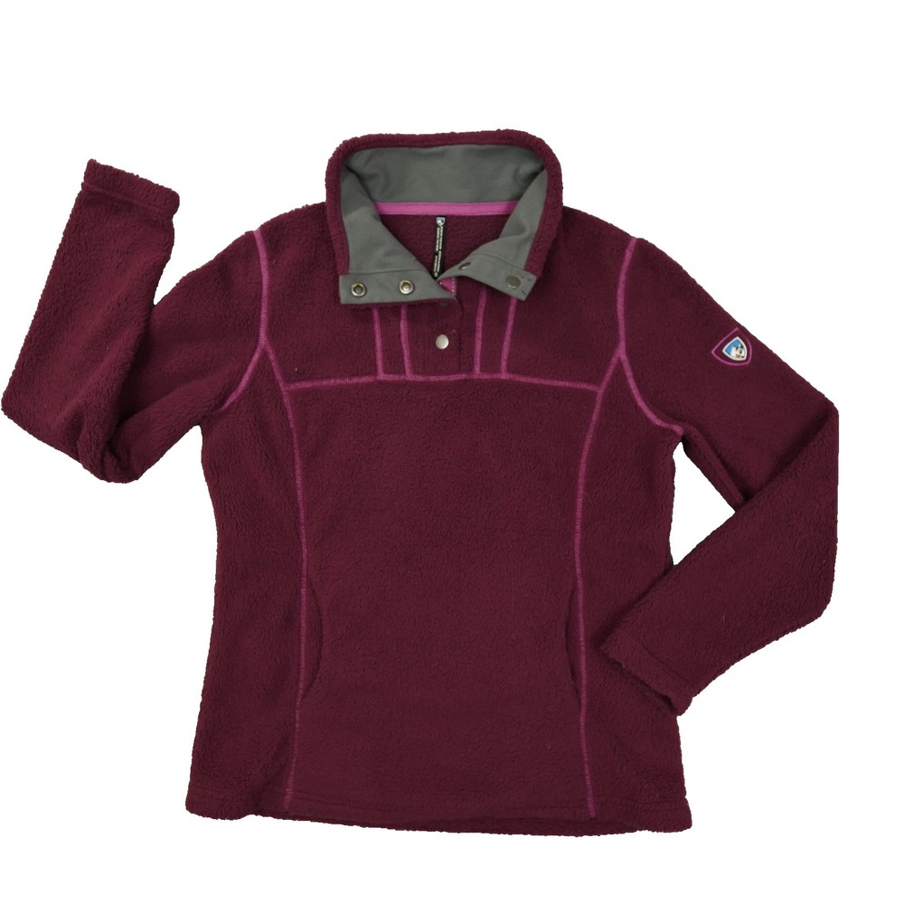 KUHL Women's Avalon Snap Fleece Pullover Jacket Women's Small Purple Outdoor